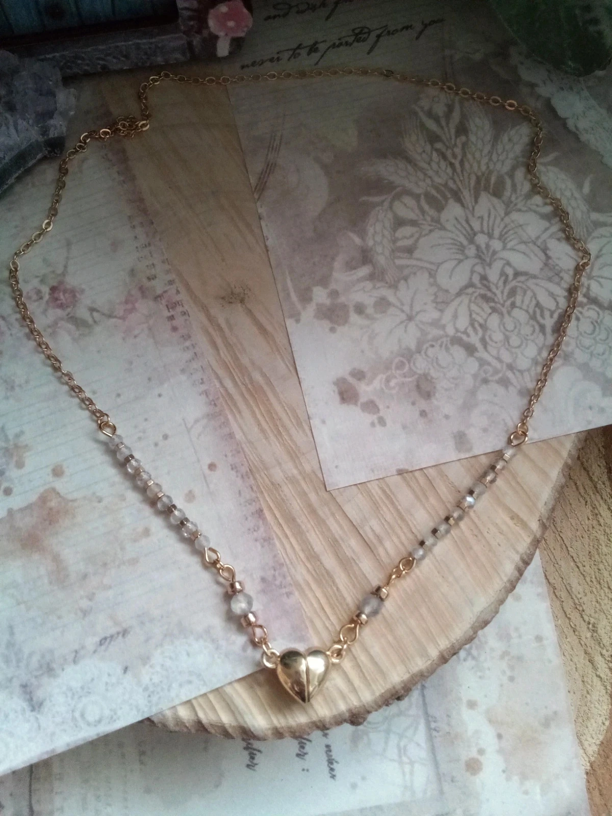 collier en pierres de labradorite naturelle – photo 2